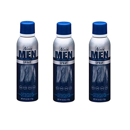 Nair Hair Remover Mens Spray 6 Ounce (177ml) (3 Pack)