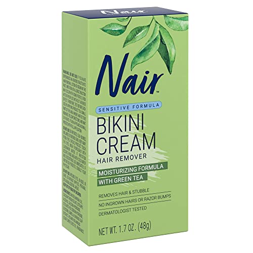 Nair Hair Remover Sensitive Formula Bikini Cream Hair Removal, 1.7 Oz Box
