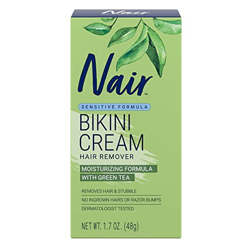 Nair Hair Remover Sensitive Formula Bikini Cream Hair Removal, 1.7 Oz Box