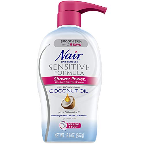 Nair Hair Remover Sensitive Formula Shower Power with Coconut Oil and Vitamin...
