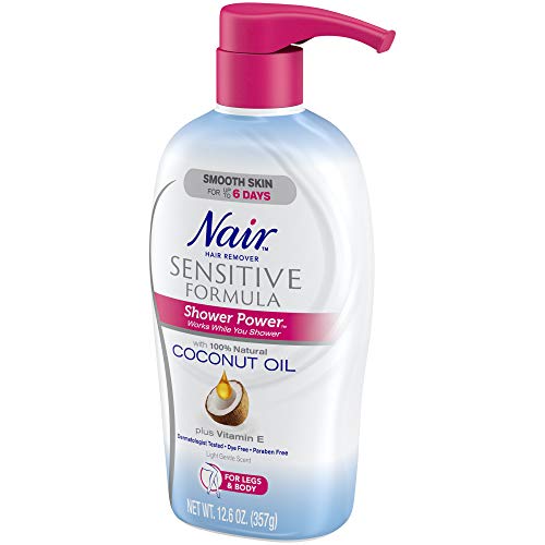 Nair Hair Remover Sensitive Formula Shower Power with Coconut Oil and Vitamin...