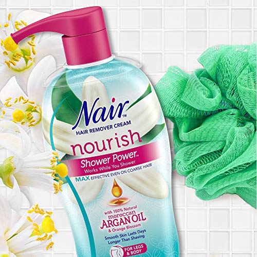 Nair Hair Remover Shower Cream, Body Hair Removal Cream, 13 Oz Bottle