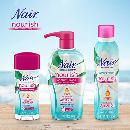 Nair Hair Remover Shower Cream, Body Hair Removal Cream, 13 Oz Bottle