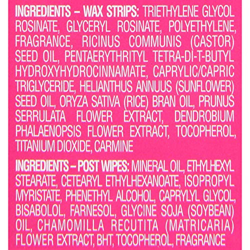 Nair Hair Remover Wax Ready Strips, Face and Bikini Hair Removal Wax Strips, ...