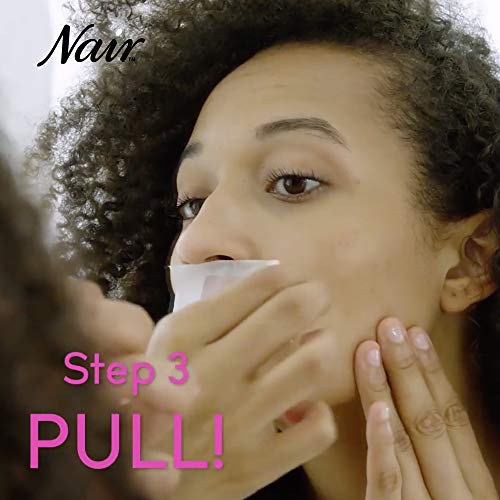 Nair Hair Remover Wax Ready Strips, Face and Bikini Hair Removal Wax Strips, ...