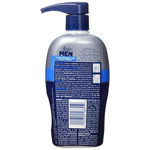 Nair Men Hair Removal Body Cream 13 oz (Pack of 2)