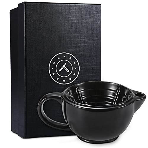 Savanna Shaving Scuttle Mug - Porcelain Scuttle Shaving Mug, Shaving Bowl Tha...