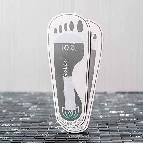 100 Pair Grey Disposable Adhesive Spray Tan Feet Protector Pads for Sunless A...