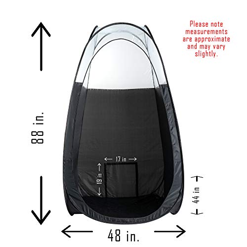 Black Spray Tanning Tent Pop Up Portable Booth with Carry Bag