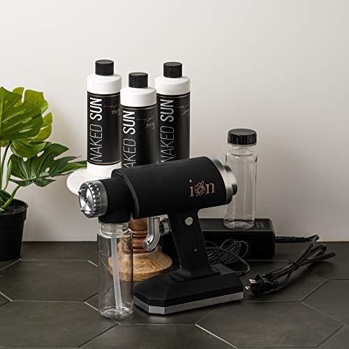 Naked Sun Ion Handheld Spray Tanning Machine with Honey Glow Sunless Solution...