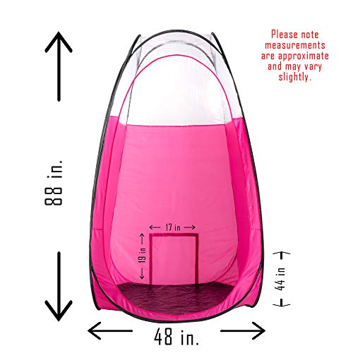 Pink Spray Tanning Tent Pop Up Portable Booth with Carry Bag
