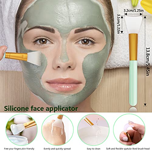 5PCS Silicone Face Scrubber Set, Lip Scrub Brush, Silicone Face Cleansing Bru...