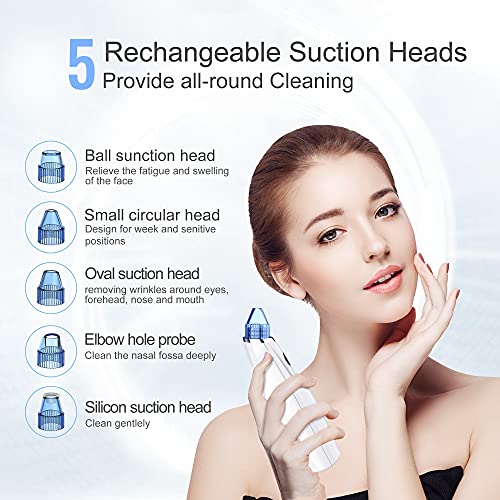 Blackhead Remover Pore Vacuum - Upgraded Electric Pore Cleaner Blackhead Remo...