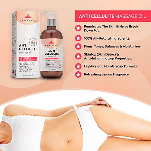Grapeseed Oil & Grapefruit Essential Oil Anti Cellulite Treatment Massage Oil...