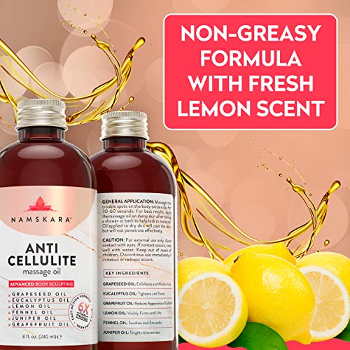 Grapeseed Oil & Grapefruit Essential Oil Anti Cellulite Treatment Massage Oil...