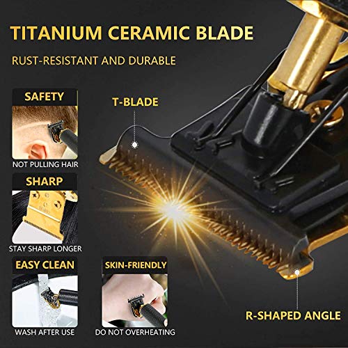 NAMTHEUN Hair Trimmer for Men - Electric Pro Li Outline Trimmer T Blade Trimm...