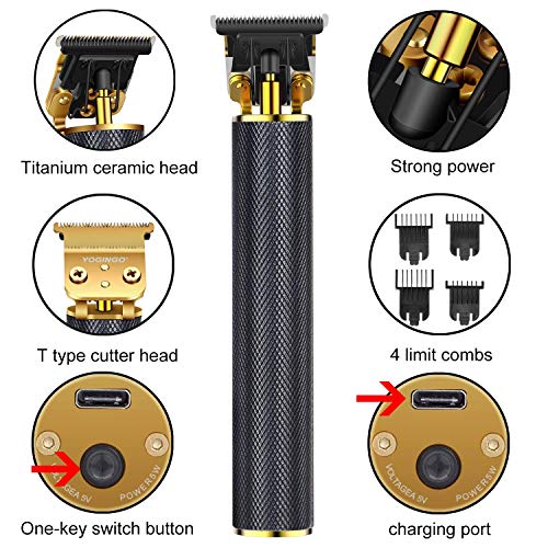 NAMTHEUN Hair Trimmer for Men - Electric Pro Li Outline Trimmer T Blade Trimm...