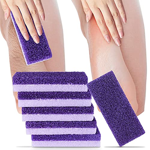 2 in 1 Pumice Stone for Feet,6 Pack Foot Scrubber & Callus Remover, Stone Scr...