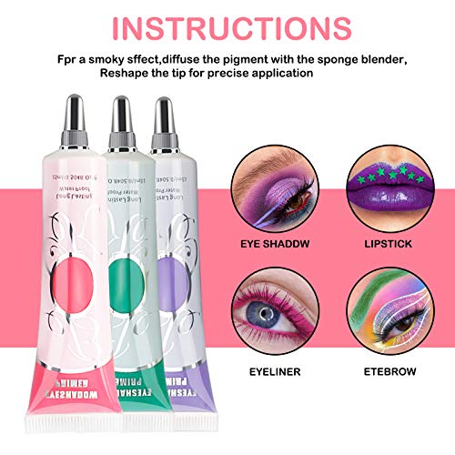 Eyeshadow Primer,Matte Eye Primer,Prevent Oily Lids Eye&Creasing Eye Primer,L...