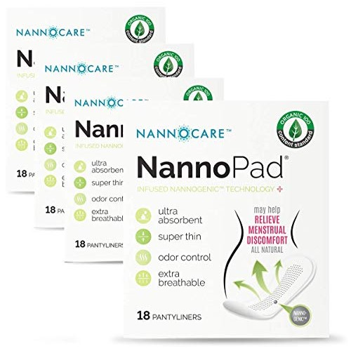NannoPad Organic Pantyliners - Unscented Organic Cotton Thin Pads – Feminine ...