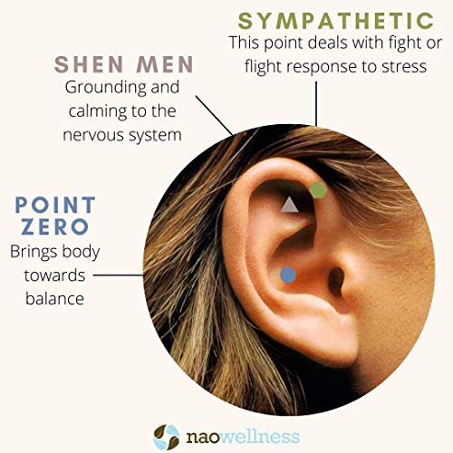 NAO Wellness Swarovski Ear Seeds- Auriculotherapy Seeds Self-Care Acupressure...