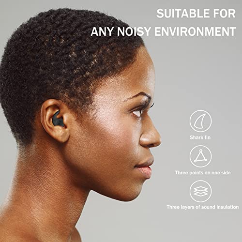 Naradoo Ear Plugs for Sleeping,Reusable Noise Reduction Earplugs with 40dB Hi...