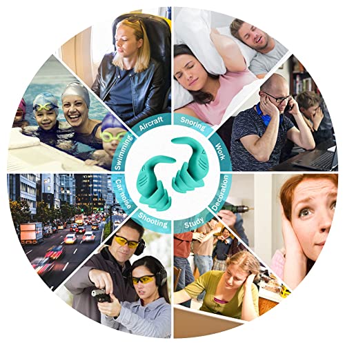 Naradoo Ear Plugs for Sleeping,Reusable Noise Reduction Earplugs with 40dB Hi...