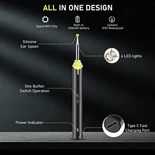 Naradoo Ear Wax Removal with Camera Wireless Ear Wax Cleaning Tool with 1080P...