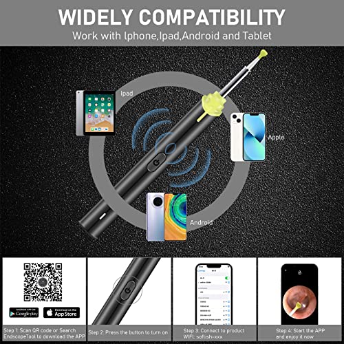 Naradoo Ear Wax Removal with Camera Wireless Ear Wax Cleaning Tool with 1080P...