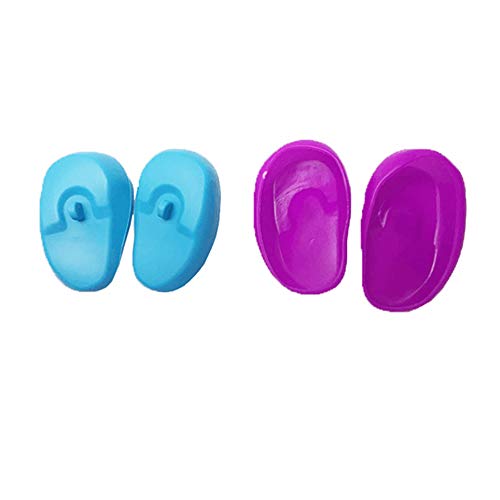 3 Pairs Waterproof Silicone Ear Covers Hairdressing Dye Coloring Ear Cover Ea...