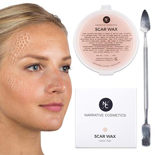 Narrative Cosmetics Modeling Scar Wax with Double Ended Spatula for Special E...