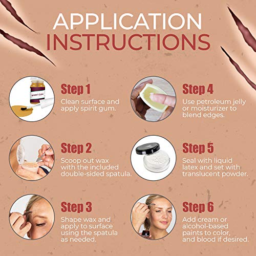 Narrative Cosmetics Modeling Scar Wax with Double Ended Spatula for Special E...