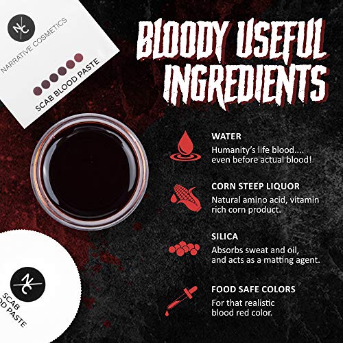 Narrative Cosmetics Scab Blood Paste for Special Effects, SFX Theatrical Stag...