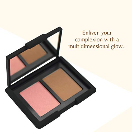 NARS Blush Bronzer Cheek Powder Duo, Travel Size Mini Makeup Palette, Holiday...