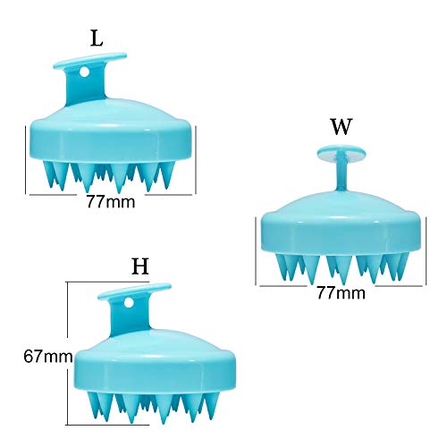 2 Pack Hair Scalp Massager Shampoo Brush Shower Head Scrubber Cleanser for Ha...