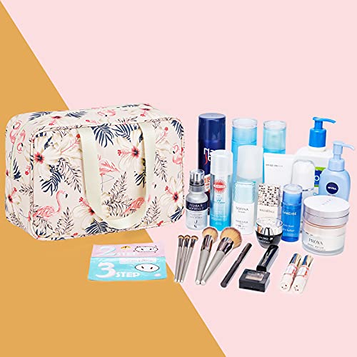 Full Size Toiletry Bag Large Cosmetic Bag Travel Makeup Bag Organizer for Wom...