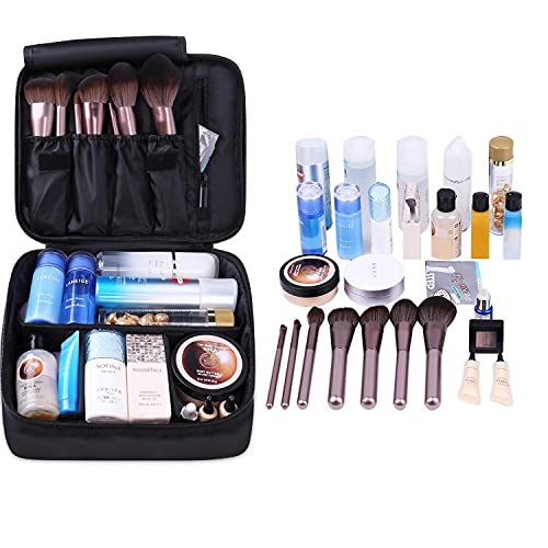 Travel Makeup Bag Large Cosmetic Bag Make up Case Organizer for Women and Gir...