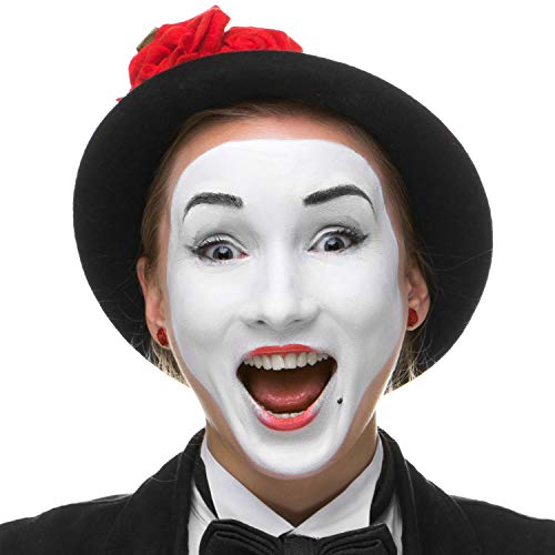 Narwhal Novelties White Face Paint - Clown Halloween Makeup For Stage Or Hall...