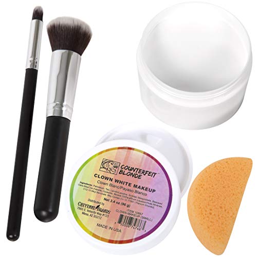 Narwhal Novelties White Face Paint - Clown Halloween Makeup For Stage Or Hall...