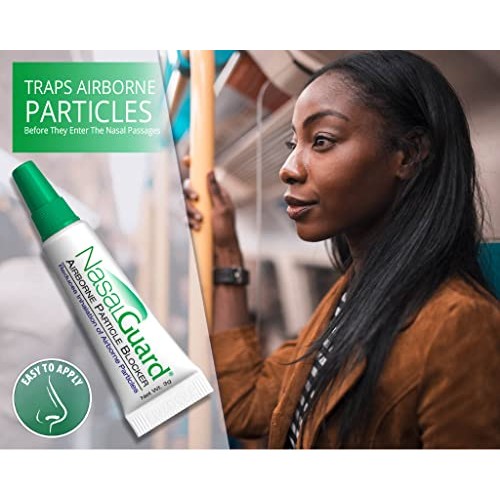 NASALGUARD Allergy Relief and Allergen Blocker Nasal Gel - Drug-Free and Prov...