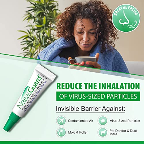 NASALGUARD Allergy Relief and Allergen Blocker Nasal Gel - Drug-Free and Prov...
