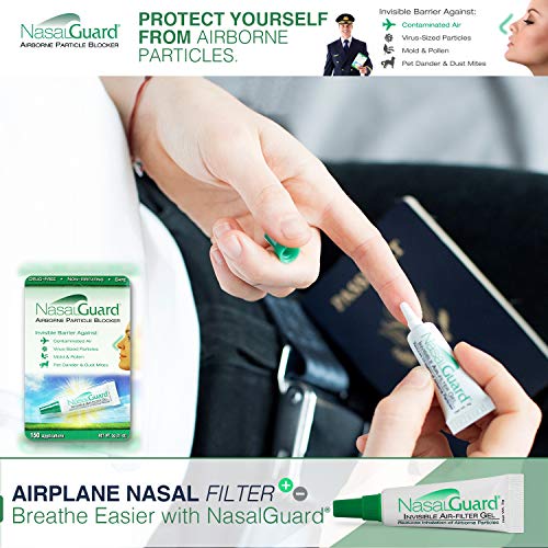 NASALGUARD Allergy Relief and Allergen Blocker Nasal Gel - Drug-Free and Prov...