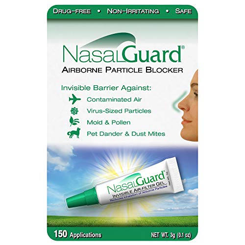 NASALGUARD Allergy Relief and Allergen Blocker Nasal Gel - Drug-Free and Prov...
