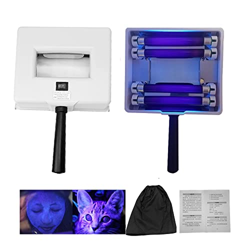 NaSeny Woods Lamp Skin Analyzer Machine Handheld Facial Wood Lamp with Blocki...