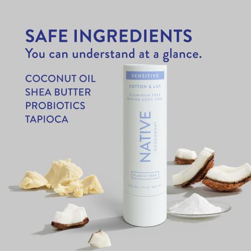 Native Plastic Free Deodorant | Natural Deodorant for Women and Men, Aluminum...