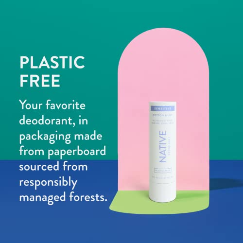 Native Plastic Free Deodorant | Natural Deodorant for Women and Men, Aluminum...