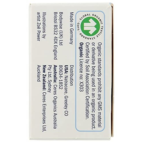 Natracare Non-Applicator 100% Organic Cotton Tampons, Super Plus, Totally Chl...