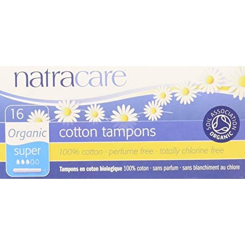 Natracare Tampons Super with Applicator 16 Ct (Pack of 3)