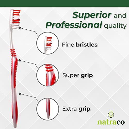 Bulk Toothbrush Pack With Covers | Premium Quality Individually Wrapped Color...