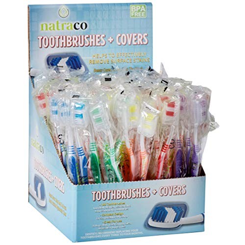 Bulk Toothbrush Pack With Covers | Premium Quality Individually Wrapped Color...